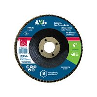 4&quot; x 40 Grit  Sanding & Cleaning Flap Disc Type 29  Industrial Abrasive  